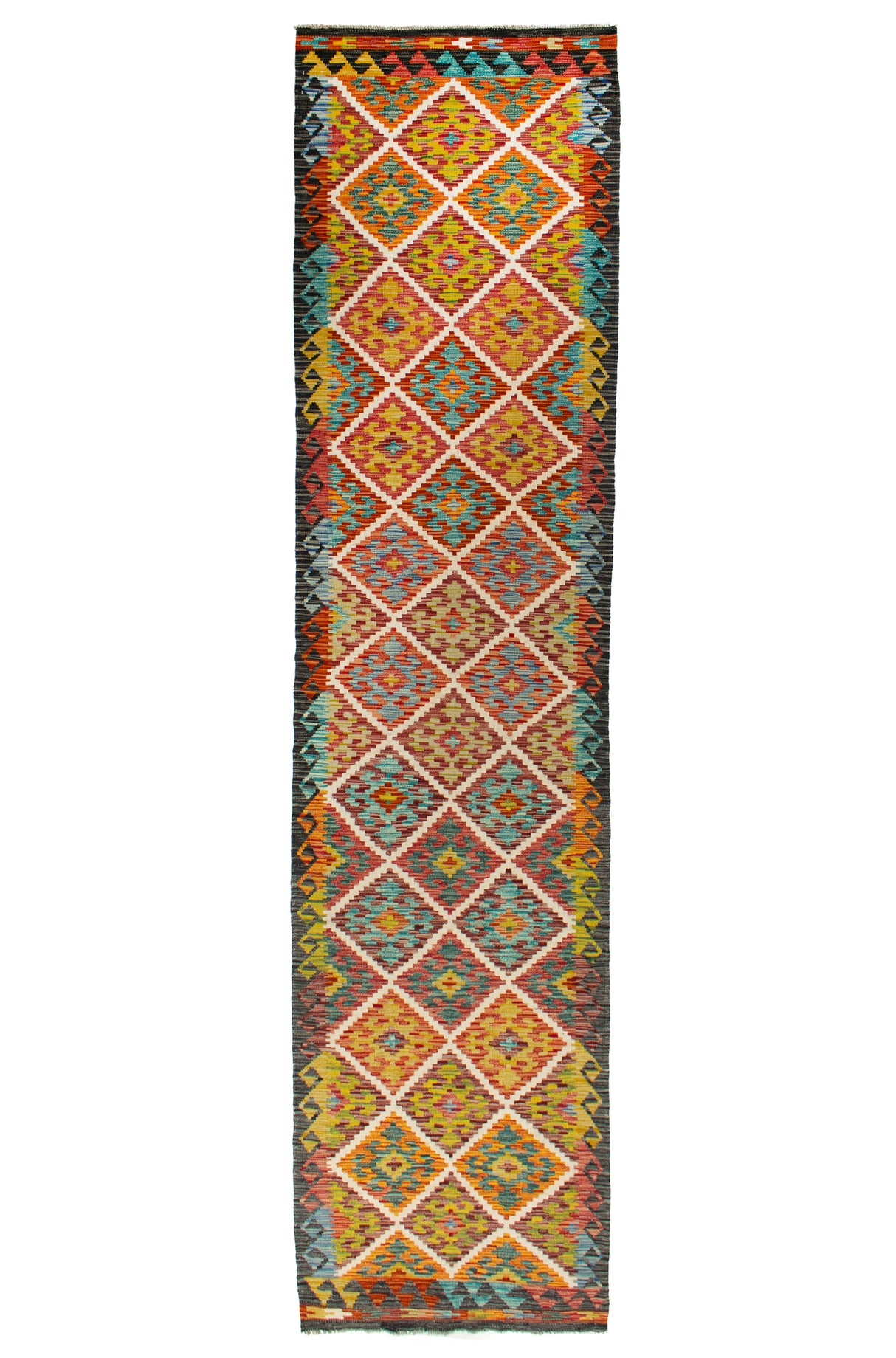 Kilim Afgano | 399 x 82 cm