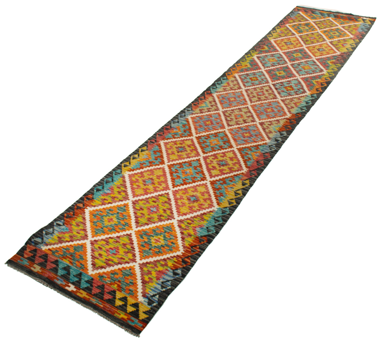 Kilim Afgano | 399 x 82 cm