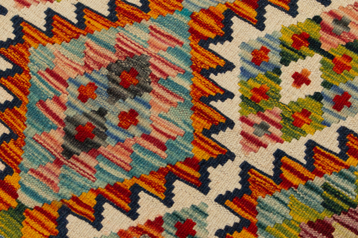 Kilim Afgano | 394 x 82 cm