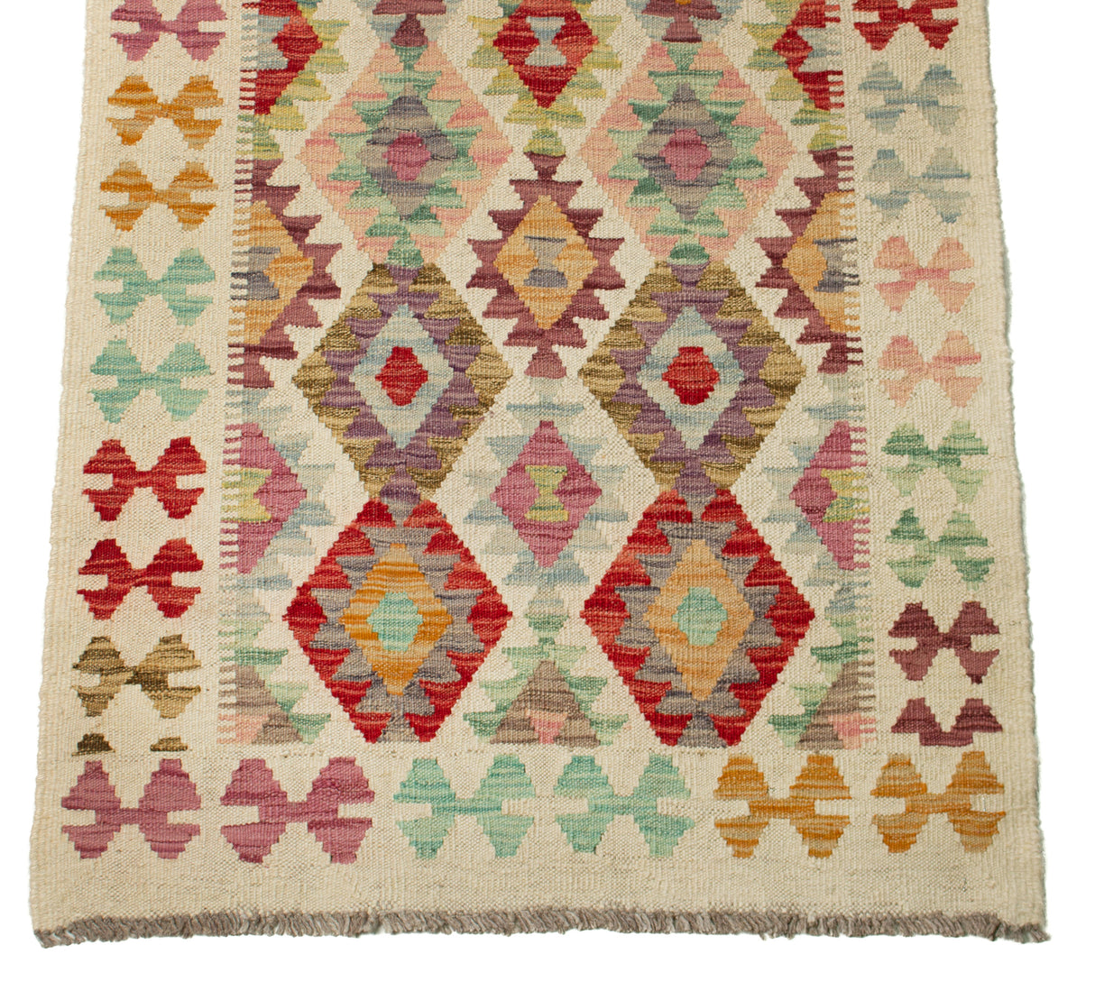 Kilim Afgano | 382 x 82 cm