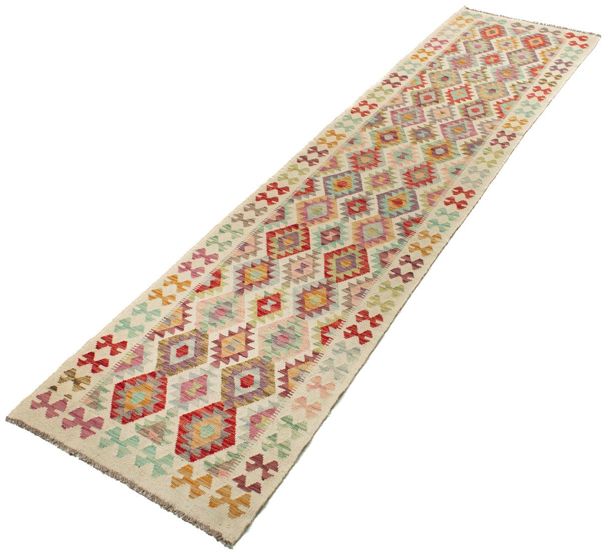 Kilim Afgano | 382 x 82 cm