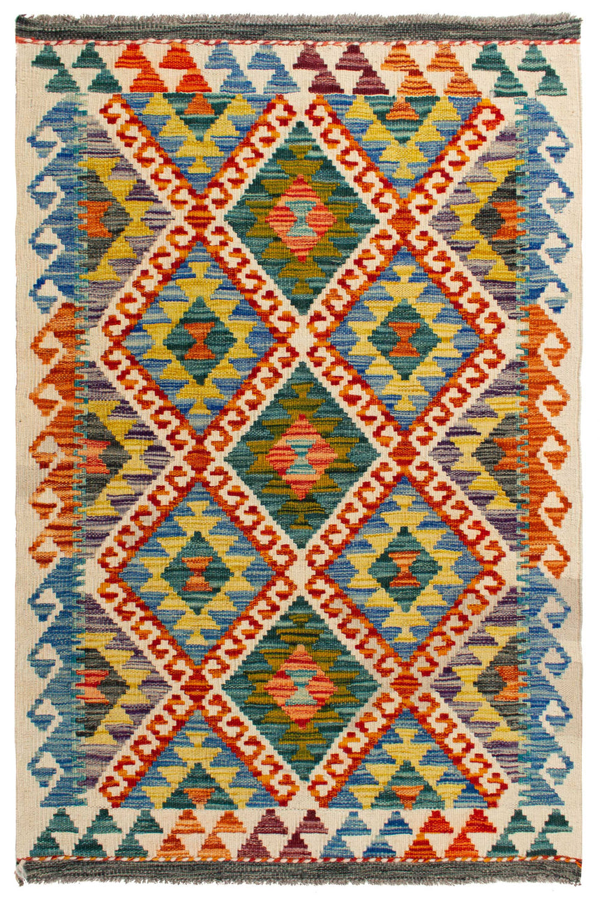 Kilim afegão | 126x81cm 