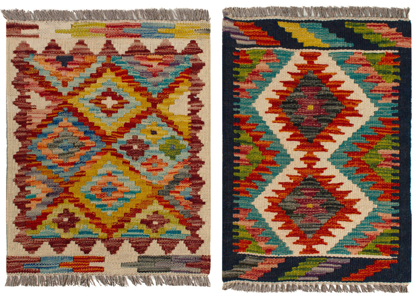 Kilim Afgano | 60 x 40 (Aprox.) 2 unidades
