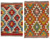 Kilim afegão | 60 x 40 (Aprox.) 2 unidades 