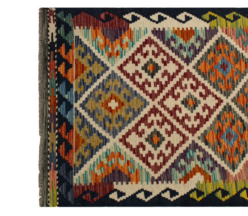 Kilim Afgano | 393 x 83 cm