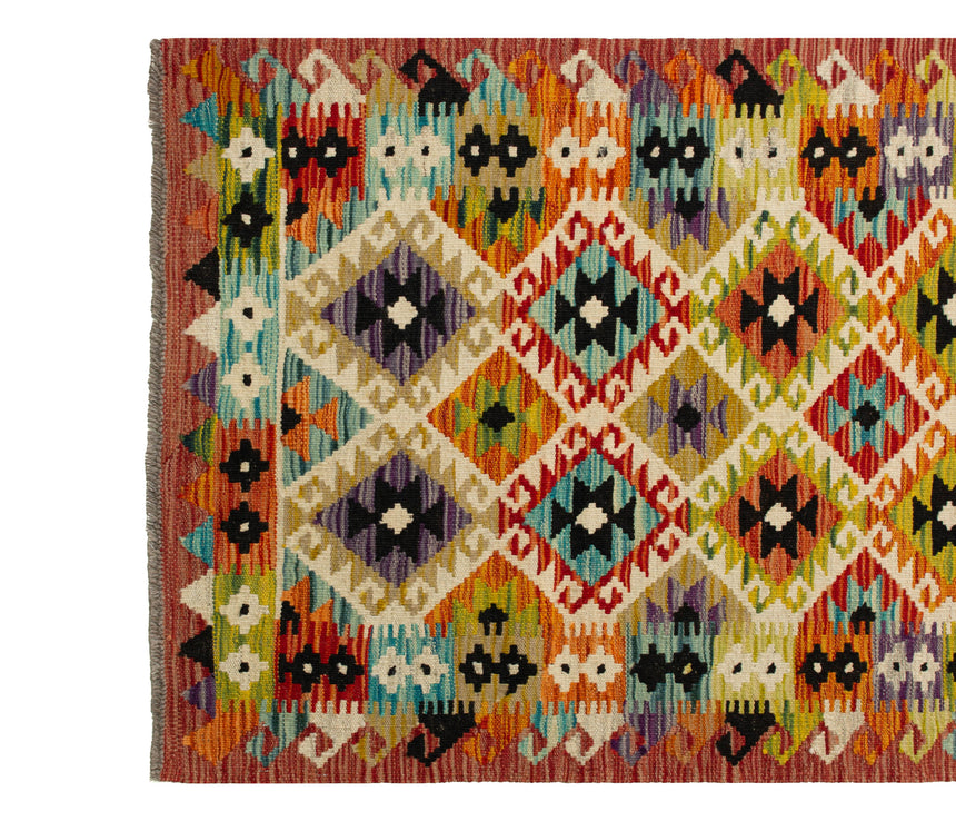 Kilim Afgano | 389 x 81 cm