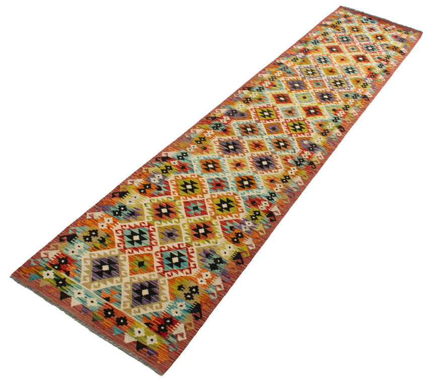 Kilim Afgano | 389 x 81 cm