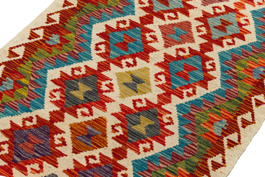 Kilim Afgano | 392 x 82 cm