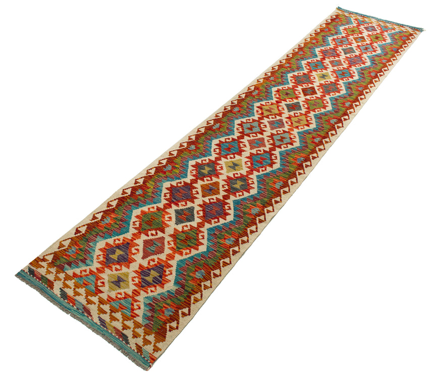 Kilim Afgano | 392 x 82 cm
