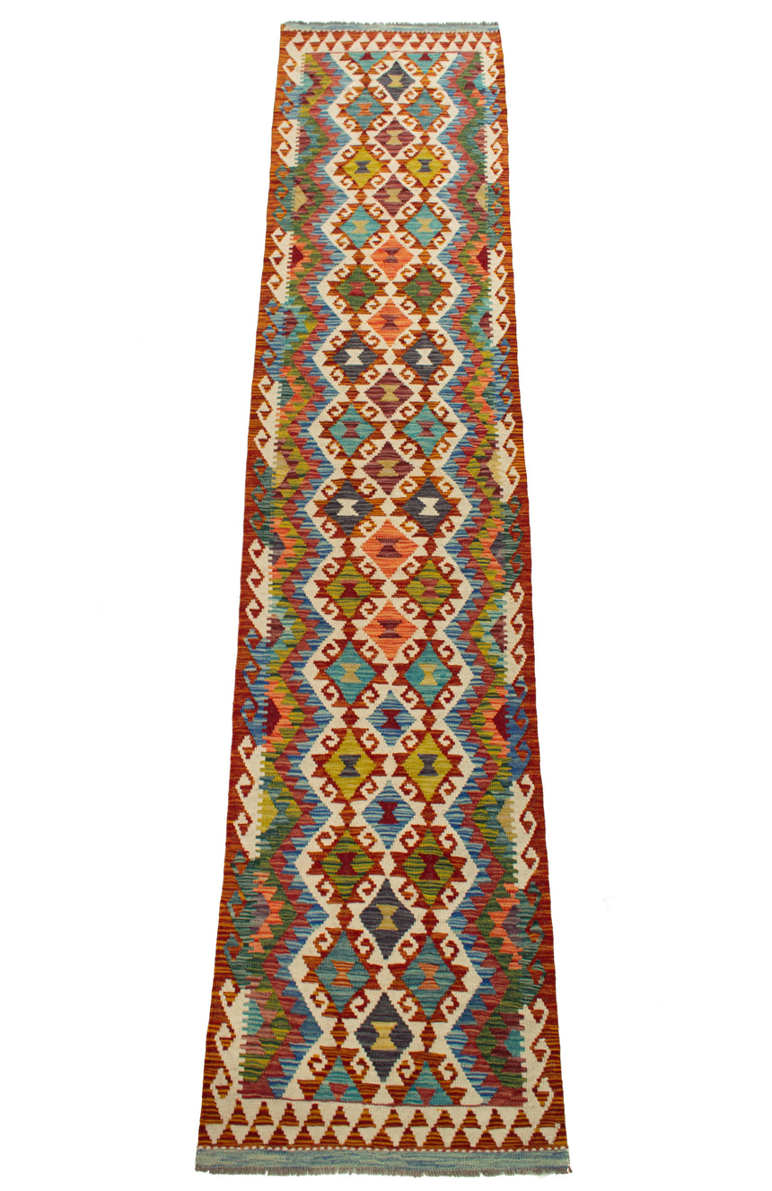 Kilim afegão | 394x79cm 