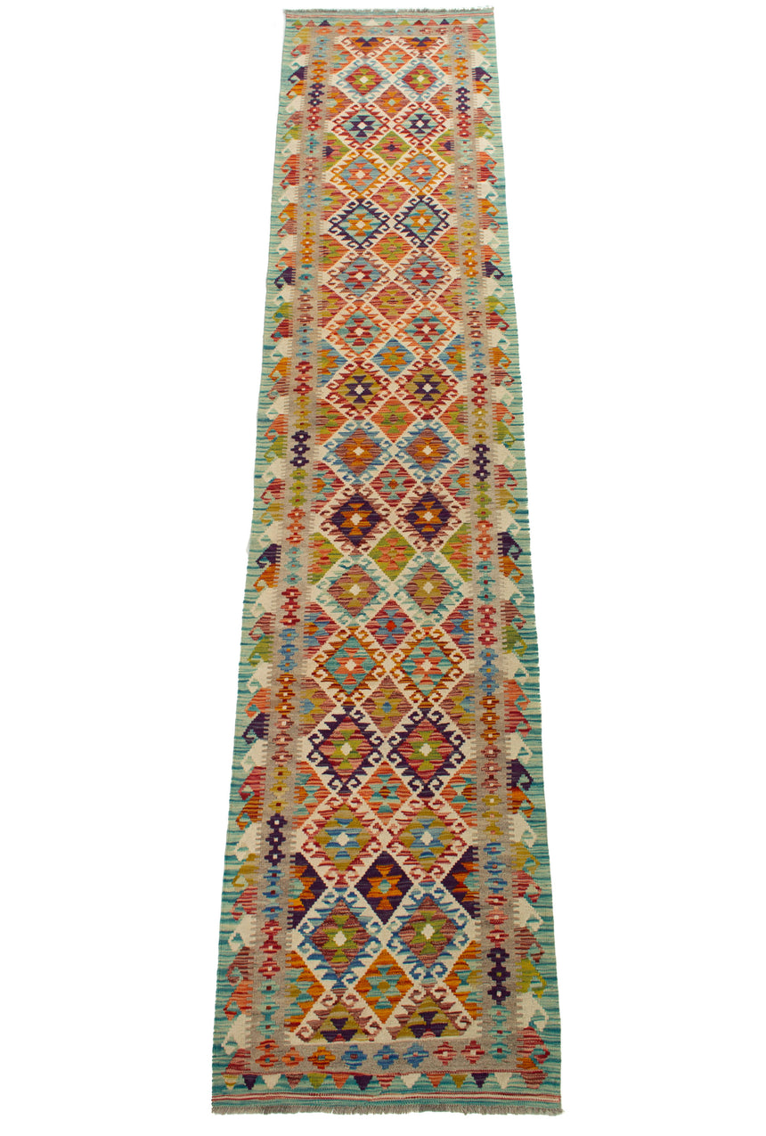 Kilim Afgano | 389 x 80 cm