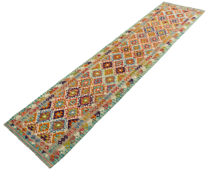 Kilim Afgano | 389 x 80 cm