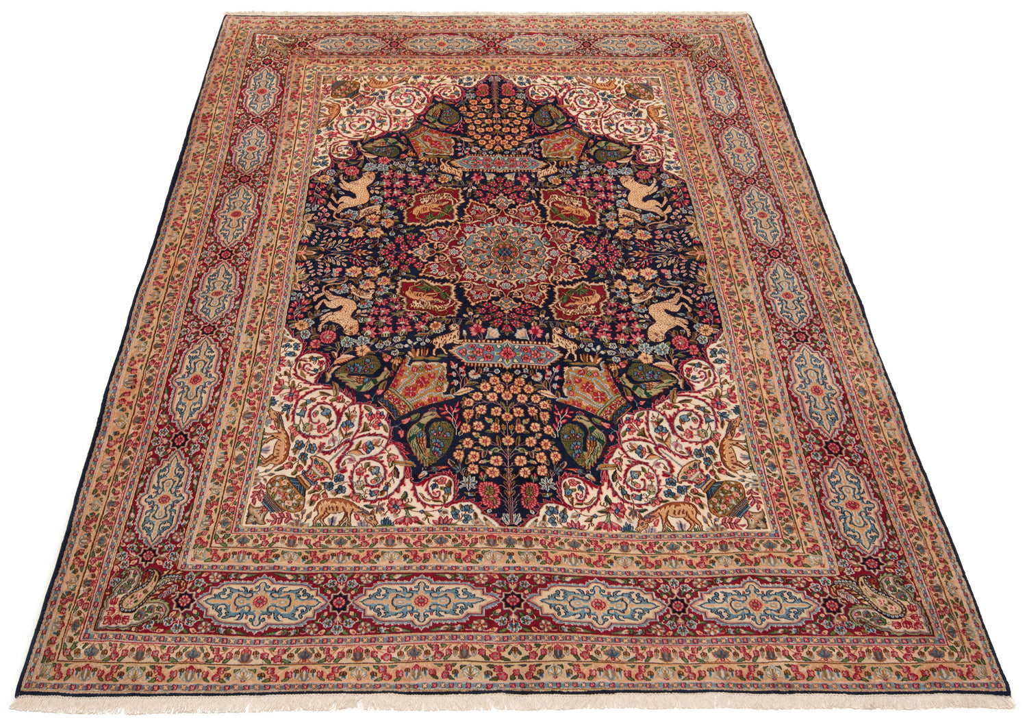 Antique 80-Year-Old Kerman Persian Rug | 397 x 290 cm 