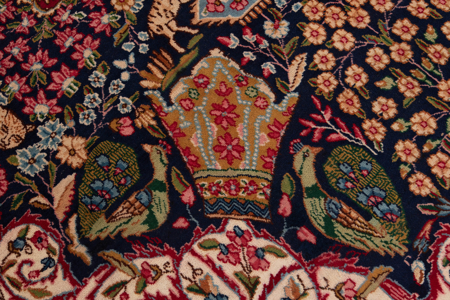 Antique 80-Year-Old Kerman Persian Rug | 397 x 290 cm 