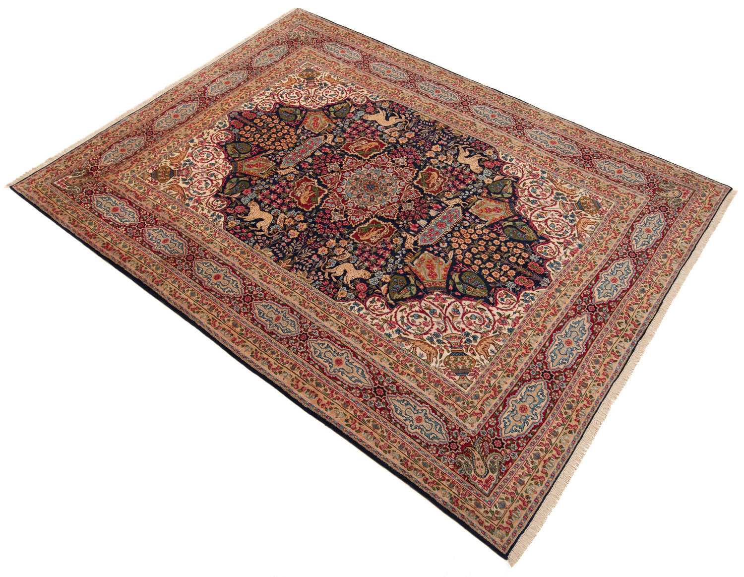 Antique 80-Year-Old Kerman Persian Rug | 397 x 290 cm 