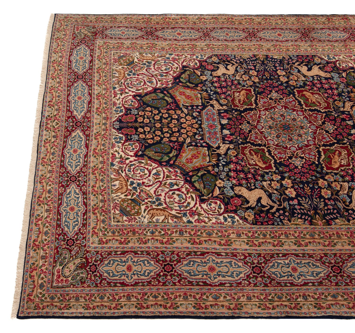 Antique 80-Year-Old Kerman Persian Rug | 397 x 290 cm 