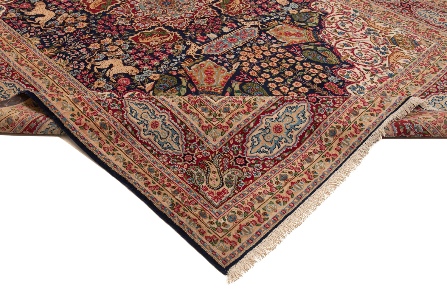 Antique 80-Year-Old Kerman Persian Rug | 397 x 290 cm 