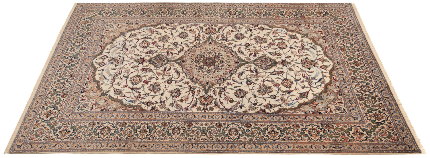 Nain 9La Habibian Persian Rug, Antique 70 Years | 433 x 255 cm 
