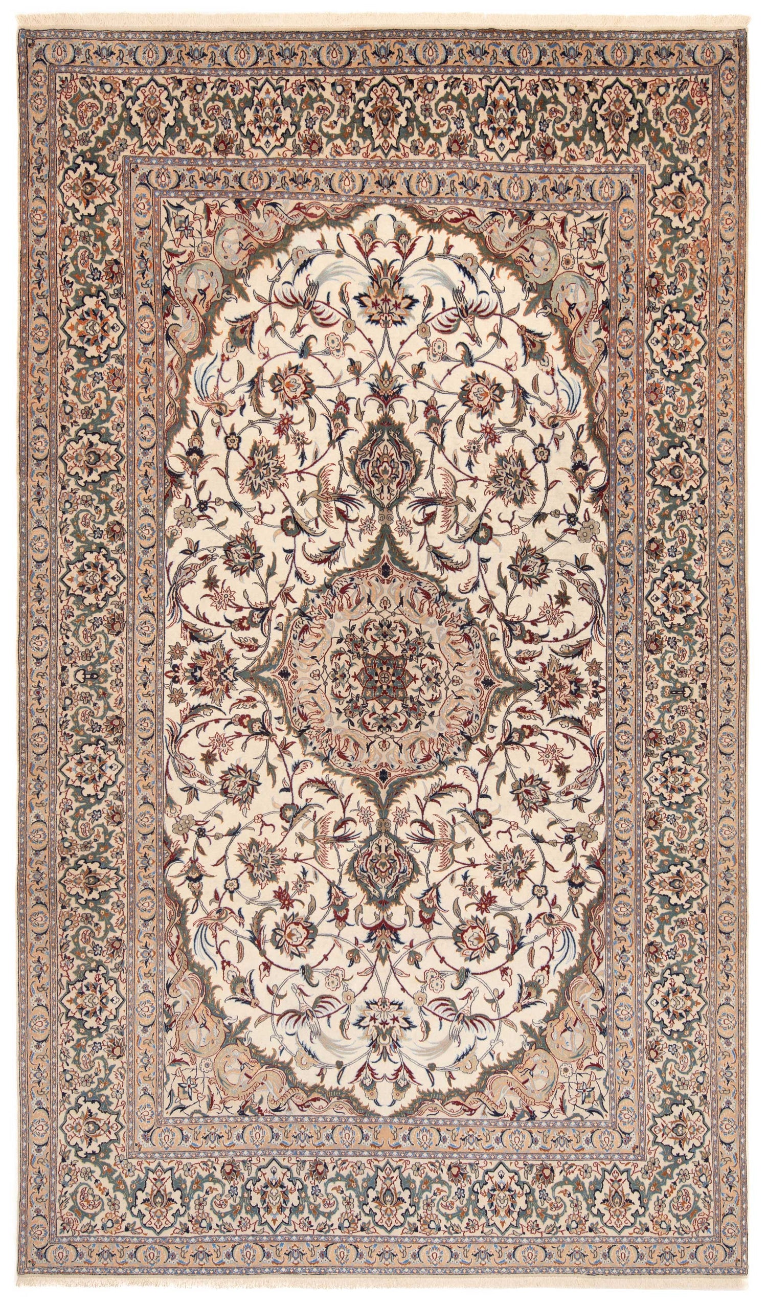 Nain 9La Habibian Persian Rug, Antique 70 Years | 433 x 255 cm 