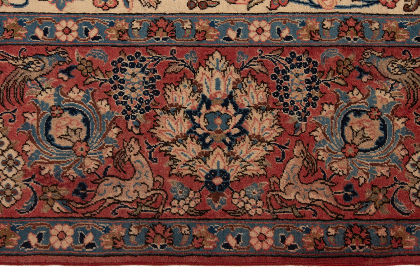 Alfombra Persa Isfahan Antigua 80 Años | 527 x 368 cm