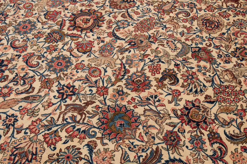Alfombra Persa Isfahan Antigua 80 Años | 527 x 368 cm
