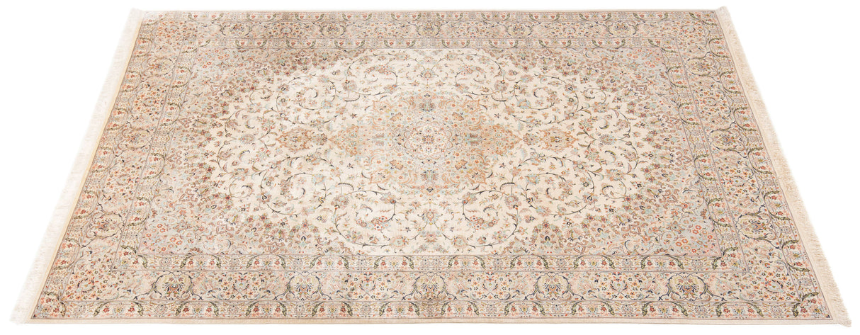 Carpete persa Qom Silk Erami | 304 x 196 cm
