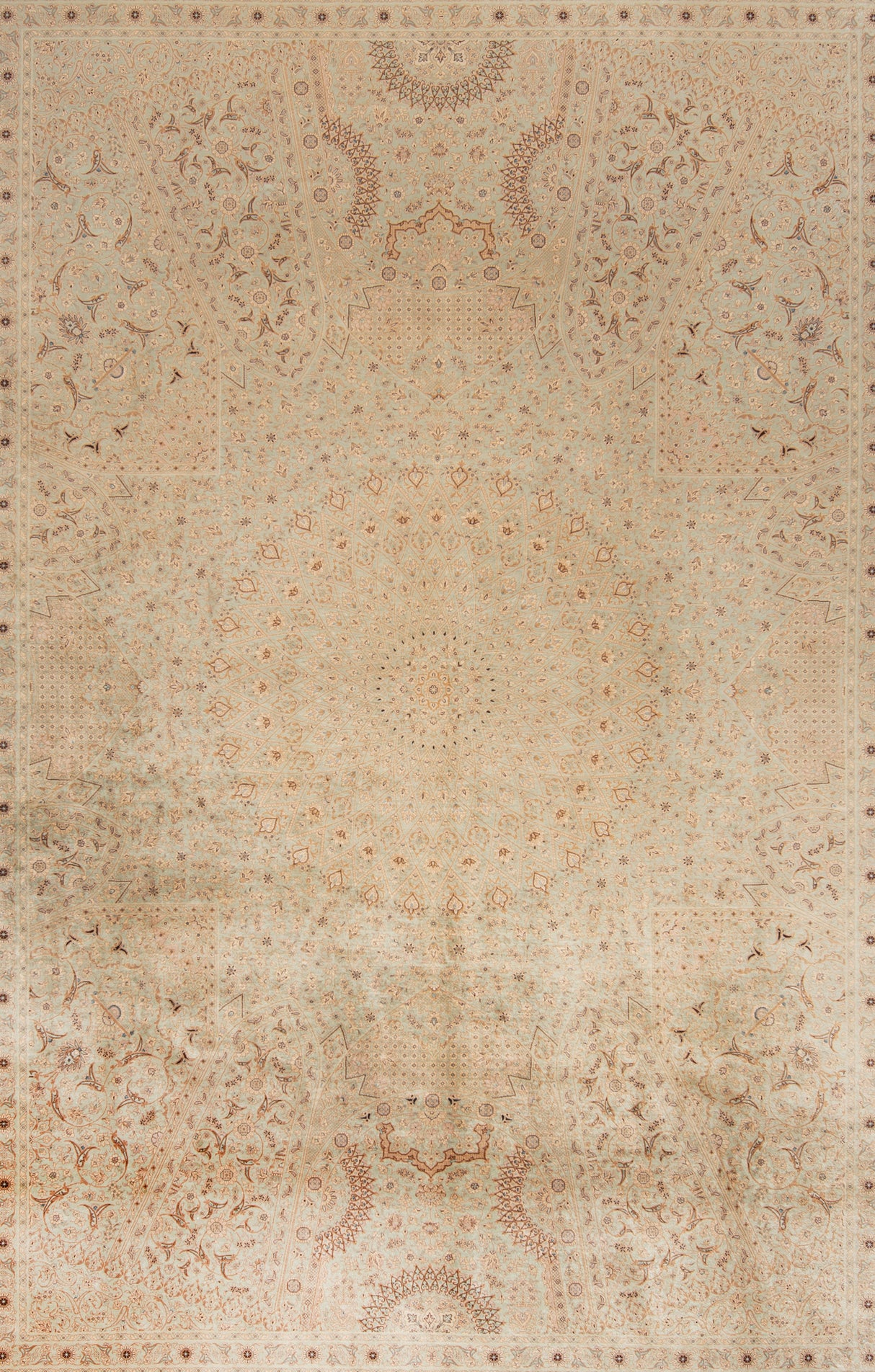 Alfombra persa Qom Silk Khani | 395 x 296 cm