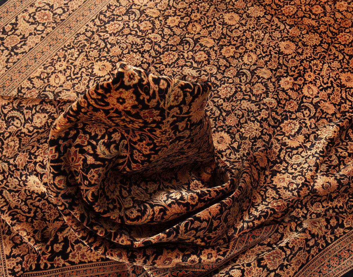 Carpete persa qom seda khaleghi | 396 x 297 cm