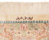 Alfombra persa de seda Qom | 153 x 95 cm