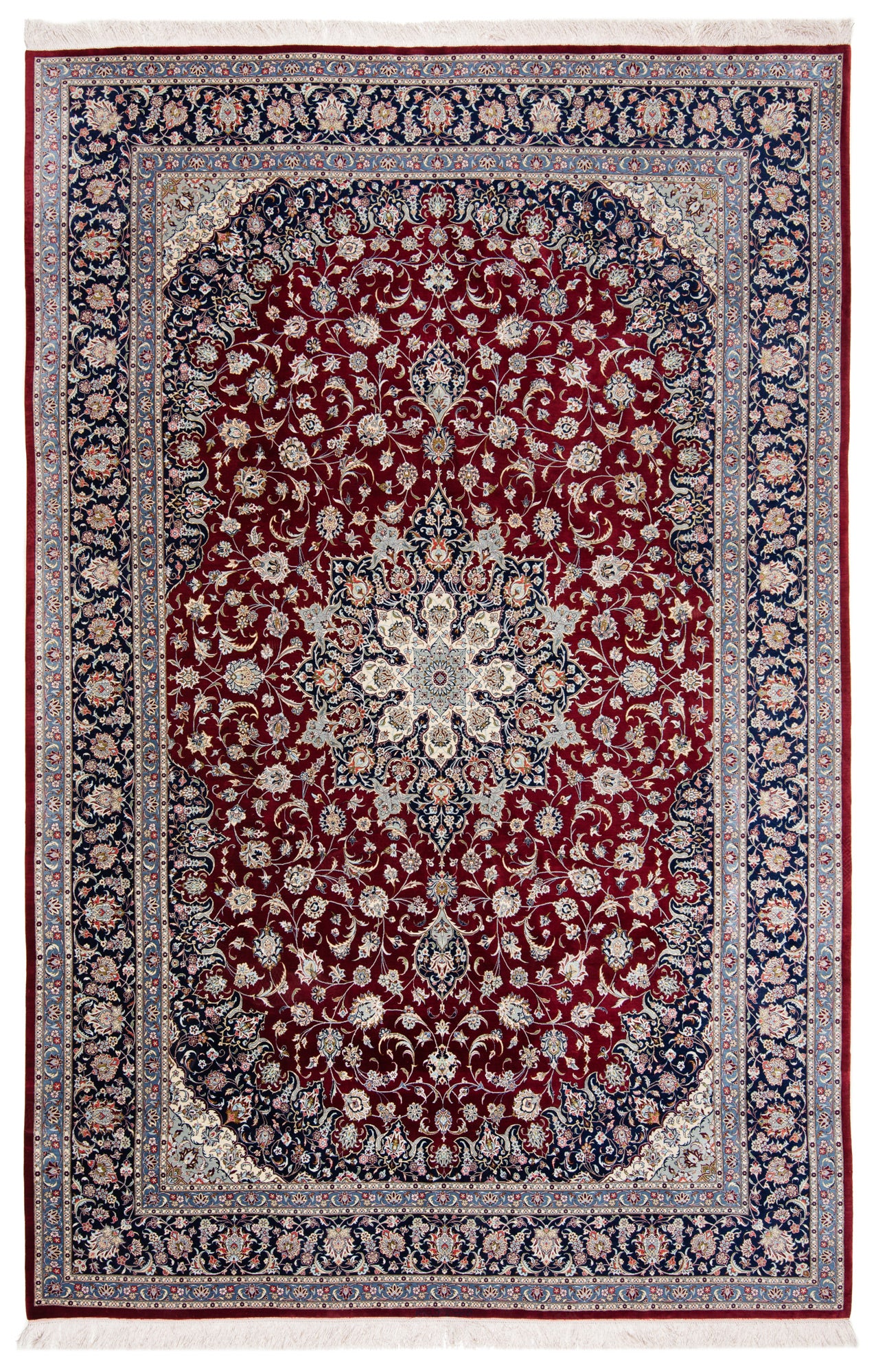 Alfombra persa Kashan Silk Moradi | 306 x 197 cm