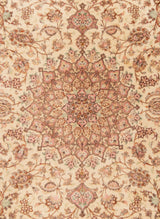 Alfombra persa de seda Qom | 202 x 133 cm