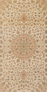 Alfombra persa de seda Qom | 156 x 98 cm