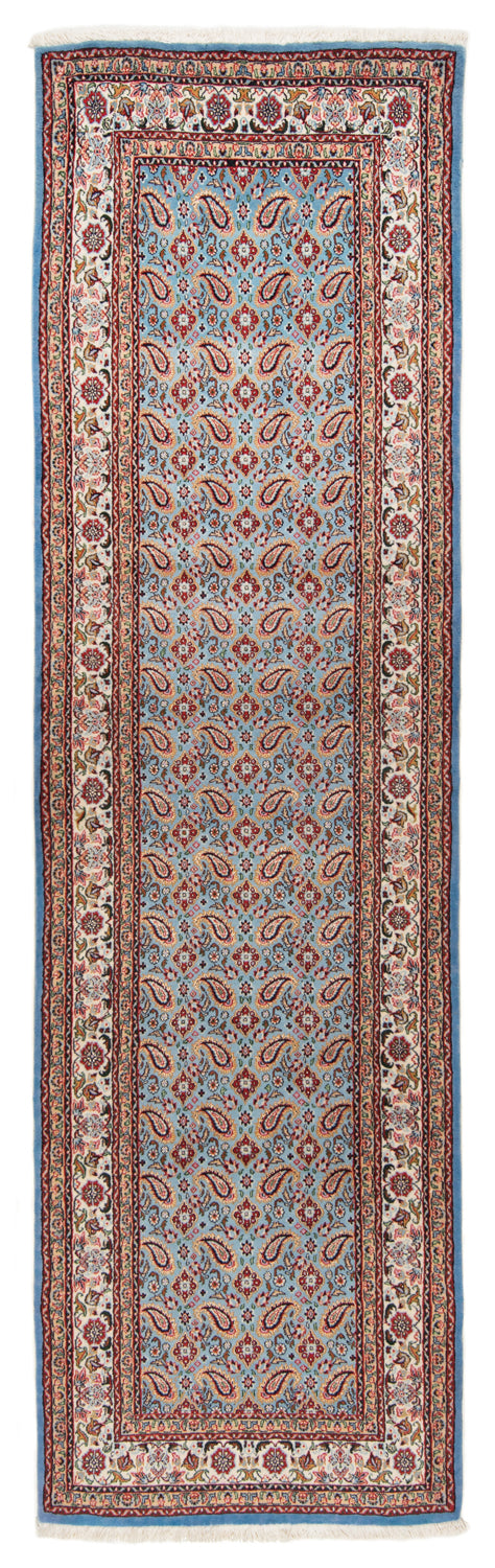 Moud con alfombra persa de seda | 291 x 83 cm