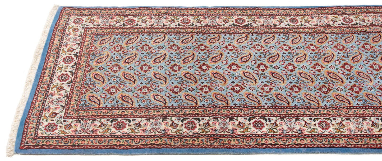 Moud con alfombra persa de seda | 291 x 83 cm