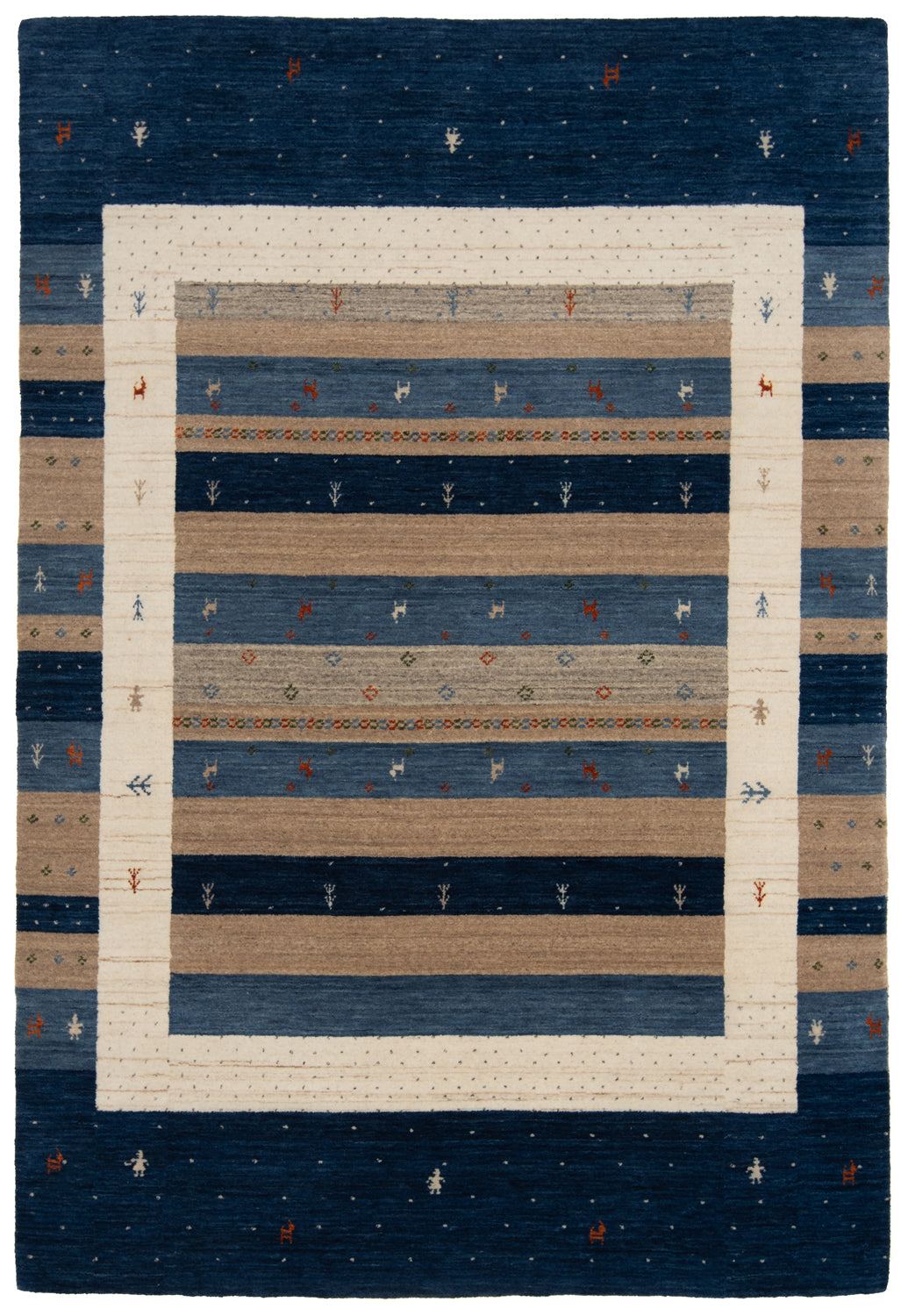 Alfombra de Handloom | 201 x 138 cm