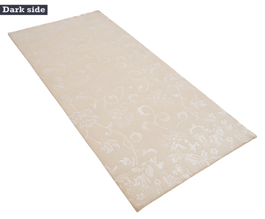 Alfombra moderna Pokara Silk Tach | 198 x 90 cm
