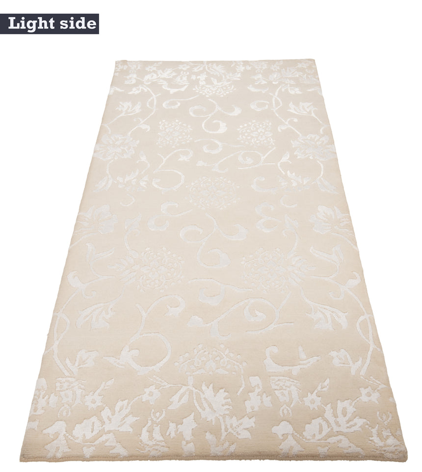 Alfombra moderna Pokara Silk Tach | 198 x 90 cm