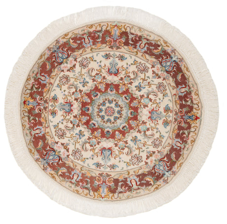 Carpetes persas Tabriz 50Raj | 100 x 100 cm