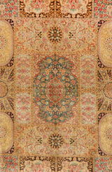 Alfombra persa de seda Qom | 195 x 130 cm