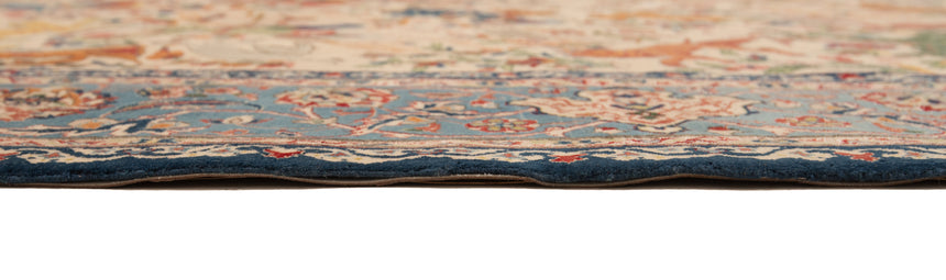 Alfombra persa de lana y seda Isfahan | 209 x 147 cm