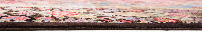 Alfombra persa de seda Qom | 197 x 128 cm
