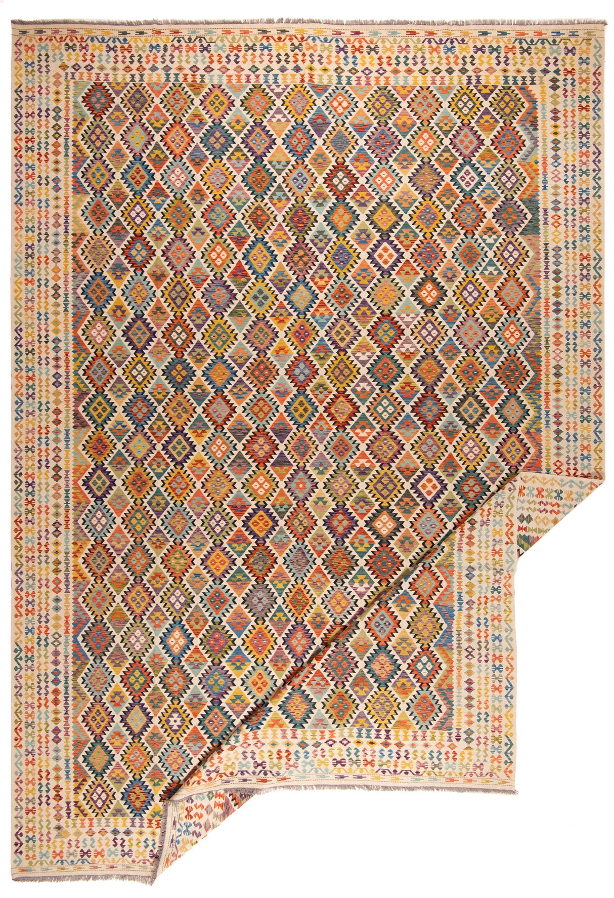 Kilim afgano | 596 x 418 cm