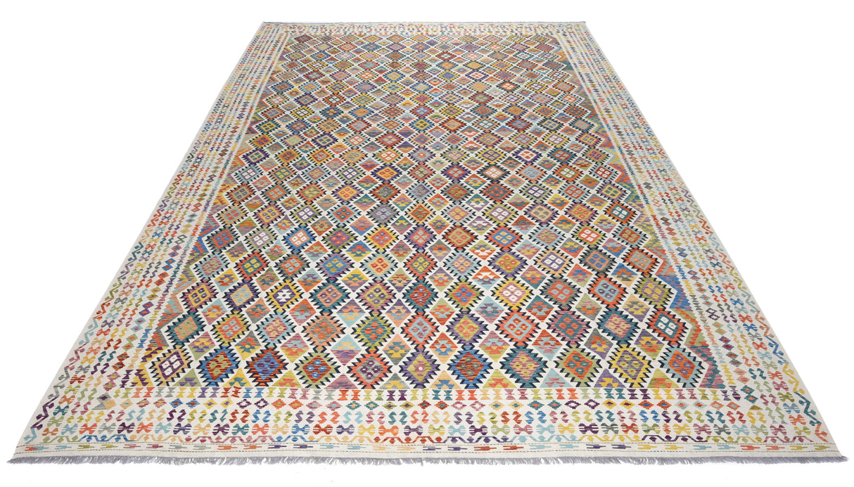 Kilim afgano | 596 x 418 cm