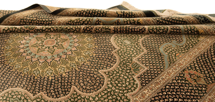 Alfombra persa de seda Qom Shayan | 204 x 136 cm