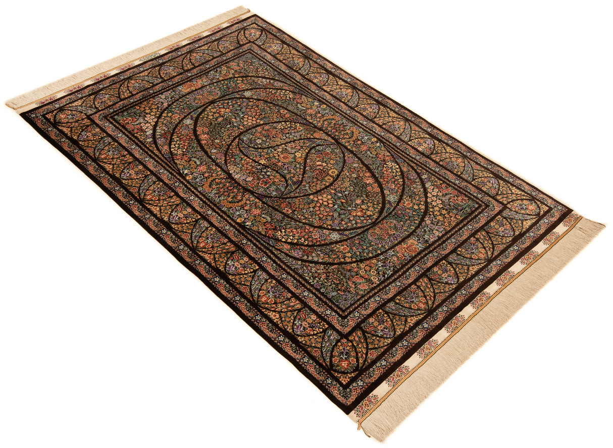 Alfombra persa Qom Silk Hekmimaram | 201 x 137 cm