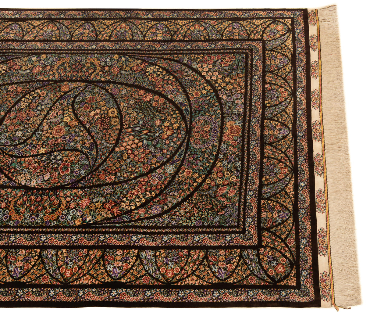 Alfombra persa Qom Silk Hekmimaram | 201 x 137 cm