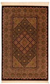 Alfombra persa Qom Silk Erami | 206 x 134 cm