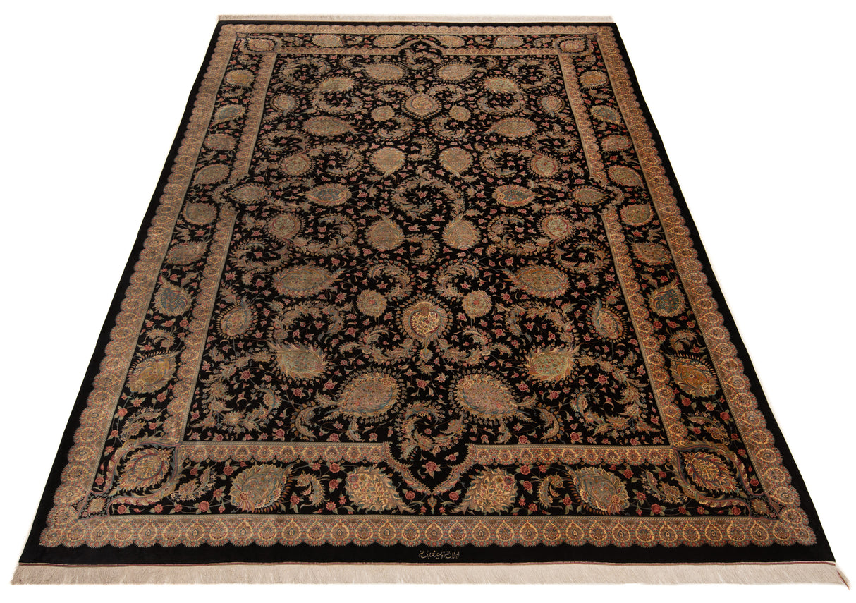 Alfombra persa Qom Silk Bigham | 418 x 298 cm