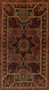 Alfombra persa Qom Silk Rajabinpour | 214 x 138 cm