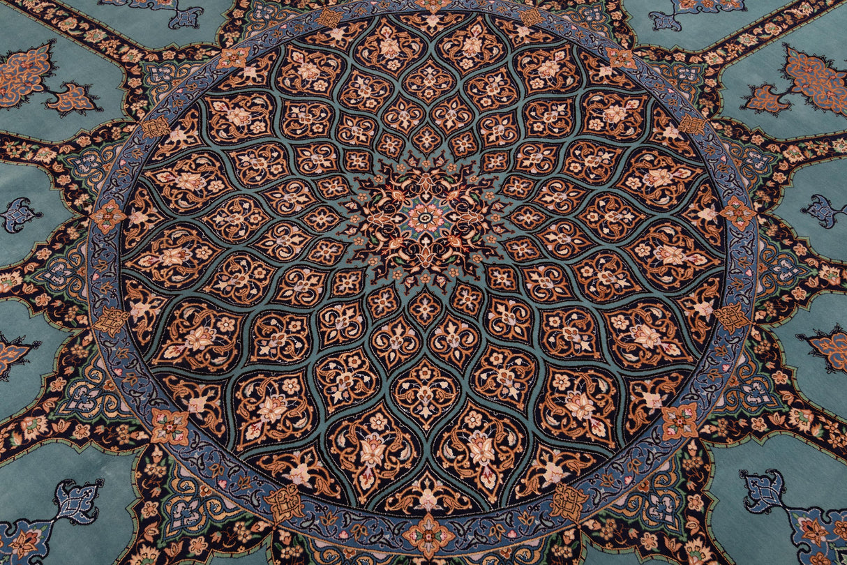 Alfombra persa Isfahan Mirzaie | 329 x 318 cm